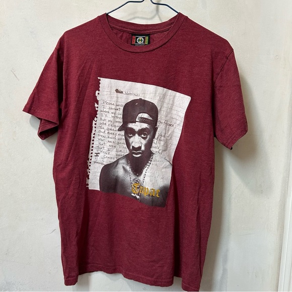 Vintage Cross Colours Men’s Tupac Untitled Lyrics T-shirt tee. Size S. - Picture 1 of 8